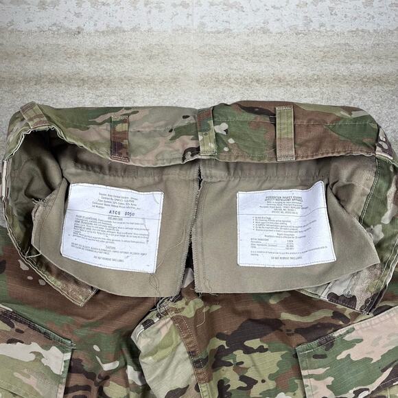 Vintage Military Camo Tactical Pants Baggy Cargos XS Regular Multi Terrain 90s - Picture 5 of 6